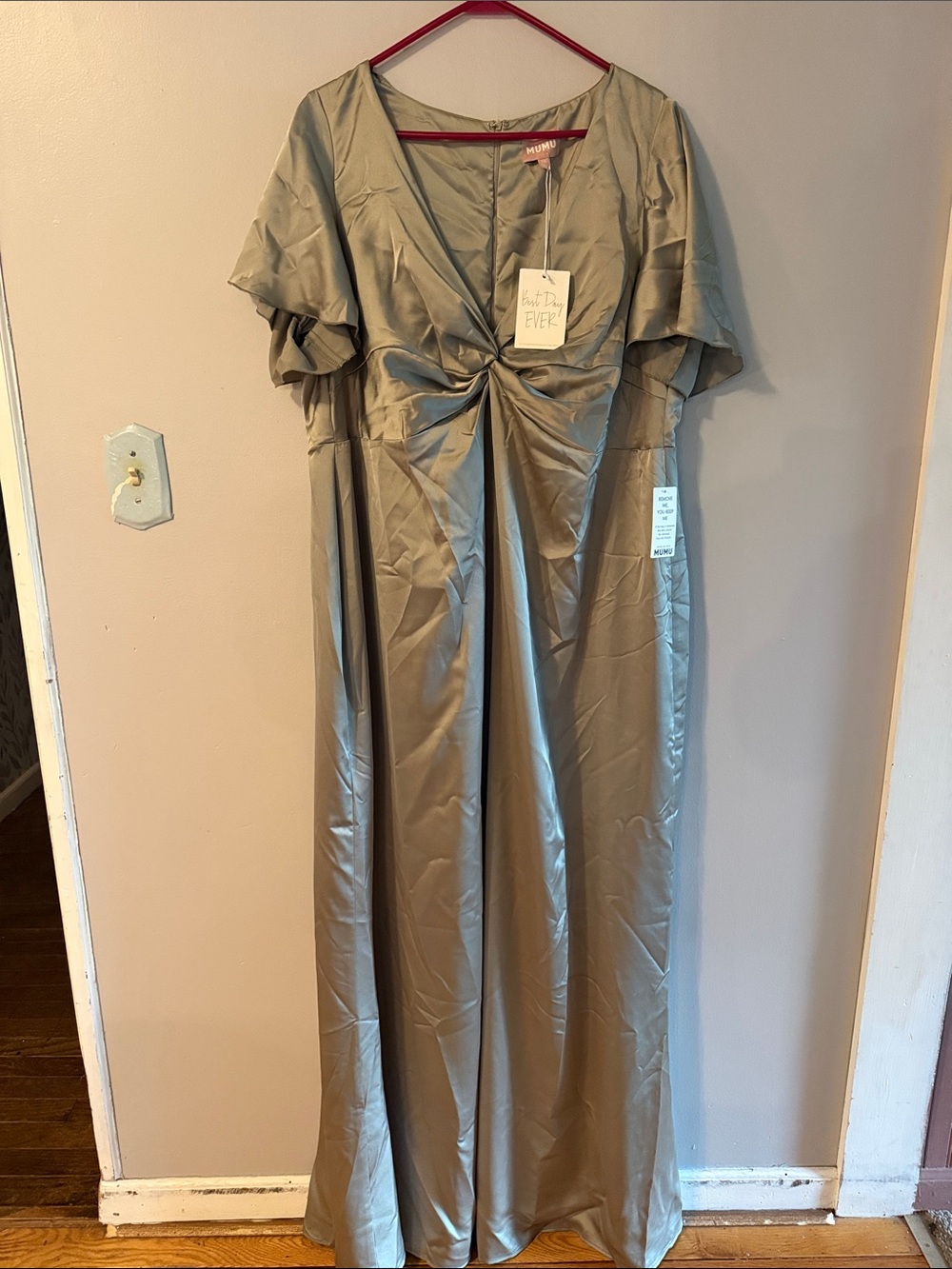 Show Me Your MuMu Twist-Knot Maxi Dress in Sage